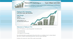 Desktop Screenshot of platinumppcmarketing.com
